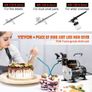 Airbrush Kit, Professional Airbrush Set with Compressor, Airbrushing System Kit with Multi-purpose Dual-action Gravity Feed Airbrushes, Art Nail Cookie Tattoo Makeup Cake Decorating Spray Model Image 2