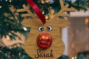 Personalised Rudolph Hanging Decoration