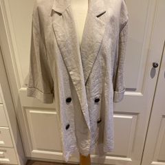 Zara linen mix unstructured jacket - 14-16 - new
