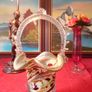 Murano Millefiori Art Glass Basket 10.75 Inches Tall Image 7