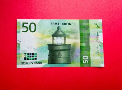 NORWAY  . 50  Kroner  2017    Pick  53. ( Uncirculated )