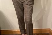 Zara brown check trousers. Size 8