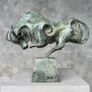 Raging  Bull Sculpture - Patinated Bronze Image 5