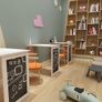 Folding Kitchen Dining Table with blackboard  white or grey Image 5