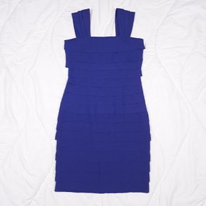 Jaeger Blue Navy Sleeveless Bandage Mini Dress 10UK/38EU