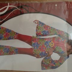 Hippy Ladies Fancy Dress Costume - Medium