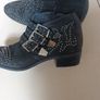Office Of London Black  Faux Suede Ankle Boots.  S. 41 -8 Image 3