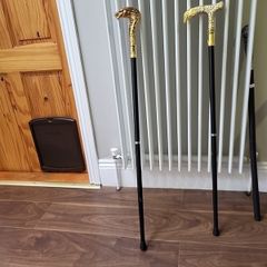 Walking stick decorative metal