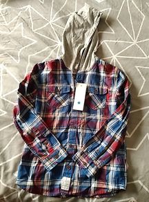 Brand new with tag boys hooded shirt