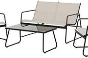 4 Pieces, Garden Table and Chairs