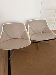 Pair or Republic of Fritz Hansen space chairs