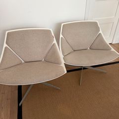 Pair of Republic of Fritz Hansen space chairs