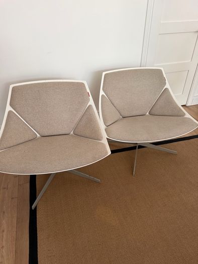 Pair or Republic of Fritz Hansen space chairs