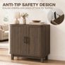 Buffet Storage Cabinet for Living Room Walnut Image 6