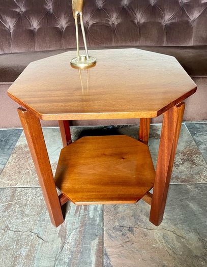 Unique 1950s Mid Century Solid Teak Side Occasional or Small Coffee table