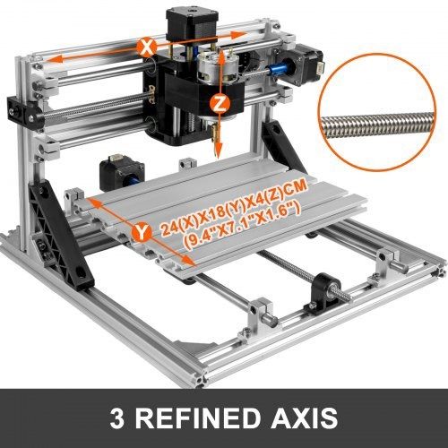Router Kit Wood Router Kit Basic GRBL Control DIY CNC Machine 3 Axis PCB PVC Milling Machine with Offline Controller 240x180x40mm (FREE SHIPPING)