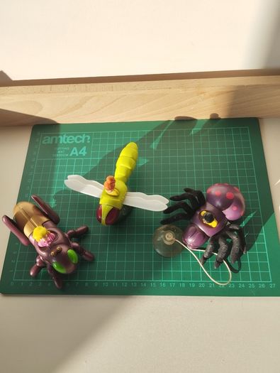 Vintage 1999 Insect Riders Toy Set