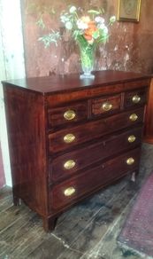 George 111 inlaid mahogany Antique Chest of Drawers
