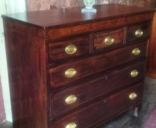 George 111 inlaid mahogany Antique Chest of Drawers