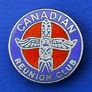 CANADIAN REUNION CLUB - British Airways membership enamel badge (1970's). A scarce badge. Image 2