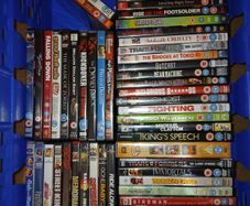 Audio,Cds,DvD,Bluray, Tapes.