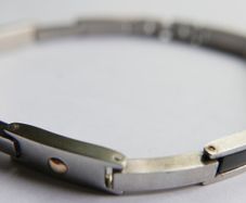 Magnetic Therapy Stainless Steel  Bangle  Bracelet 8,5" long