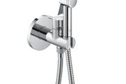 Roca BE FRESH - Wall-mounted bidet shower set with mixer tap wall bracket, chrome finish