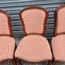 Set of 6 Carved Dining Chairs Solid Wood Image 6