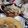 Aynsley Harvest Gold Sugar Bowl With Lid And A Plate Image 6