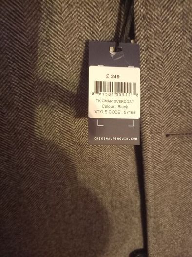 Penguin Tweed Coat, new, size large. 42R.