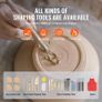 Pottery Wheel 11 in Clay Wheel Forming Machine, 60-300 RPM Adjustable Speed with Handle and Pedal Control, ABS Detachable Basin, Accessory Kit for Adults and Beginners 450W Image 5