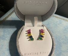 Sterling silver gold plated earrings