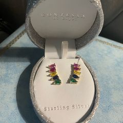 Sterling silver gold plated earrings
