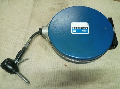 Tecalemit retractable garage oil hose reel