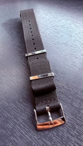 Genuine Omega solid black NATO strap 20mm