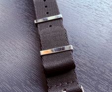 Genuine Omega solid black NATO strap 20mm