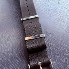 Genuine Omega solid black NATO strap 20mm