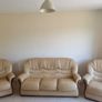 Leather 3 leather Mustard\Yellow piece Sofa Image 2