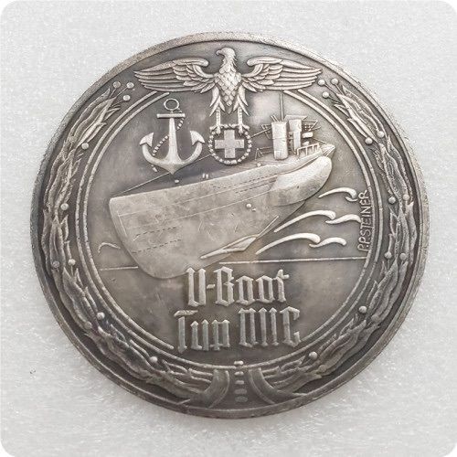 Ww2 Mark German Coin  Hitler Luftwaffe Swastika Nazi Warplane  Reichsmark