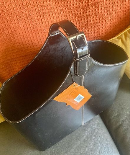 Leather Storage/ Magazine Holder