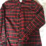 Burtons Mens Red Check Shirt Image 2