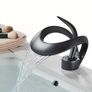 Bathroom Tap  Waterfall Elegant Single-Handle Design |Chrome, Black, or White Image 3
