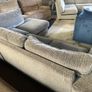Grey corduroy corner sofa set Image 4