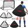 Kids Football Goals for Garden Set 2 x 4ft x 3ft Portable Football Goals with Size 3 Ball, Pump, Cones & Carry Bag, Pop-Up Kids Football Net, Outdoor Garden Football Training Equipment Boys Gifts Image 4