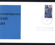 1970 Ireland Contemporary Irish Art Painting by Manie Jellett Commemorative Stamp Illustrated First Day Cover (FDC) with Baile Atha Cliath (Dublin) steele cancel