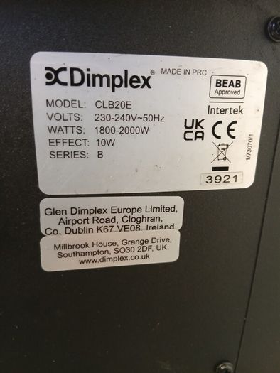 Dimplex electric fireplace