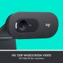 Logitech C505 HD Webcam - 720p HD External USB Camera for Desktop or Laptop with Long-Range Microphone, Compatible with PC or Mac - Grey Visit the Logitech Store Image 2