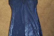 NEW Blue sequence dress. Size 10. Perfect for New Years and special occasions