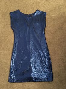 NEW Blue sequence dress. Size 10. Perfect for New Years and special occasions
