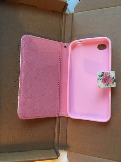 Gorgeous iPhone 4 Floral wallet case cover Brand New